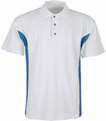playera polo franjas azul