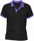 playera polo negra puño