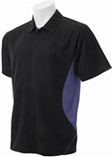 playera polo morada